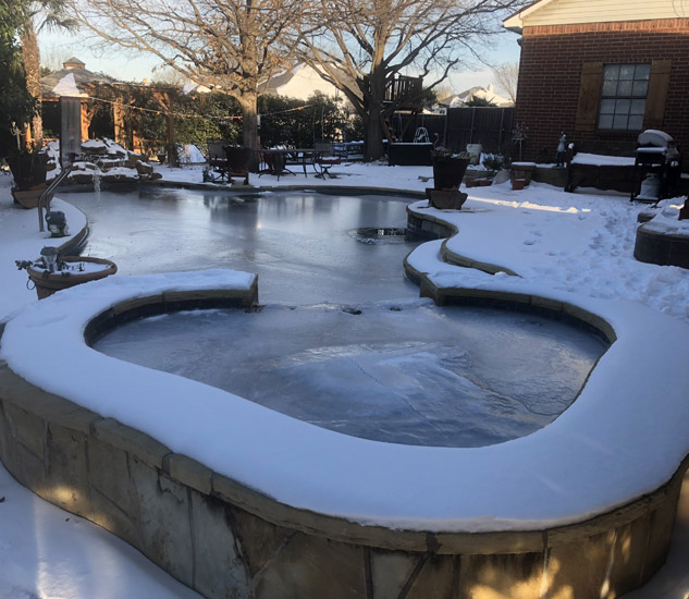 freeze pool during winter season